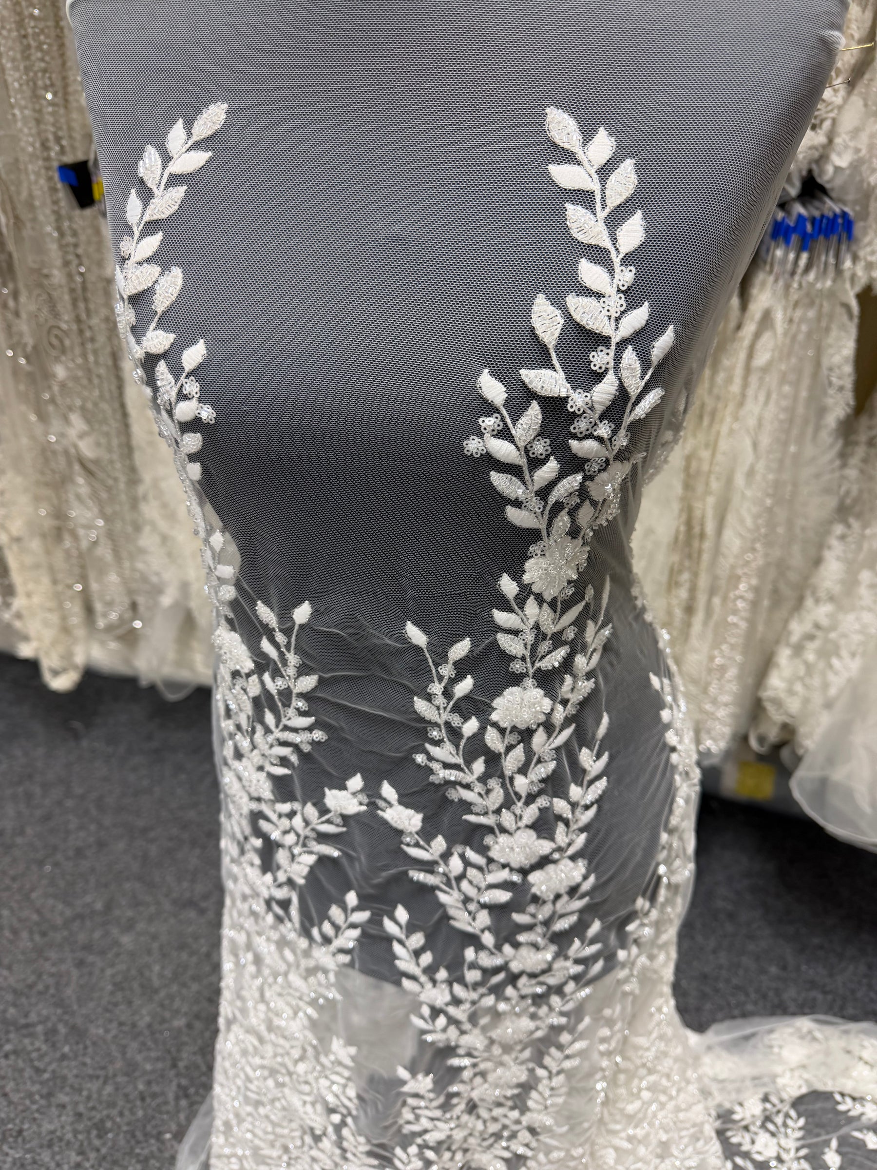 Ivory Beaded Lace - Grove