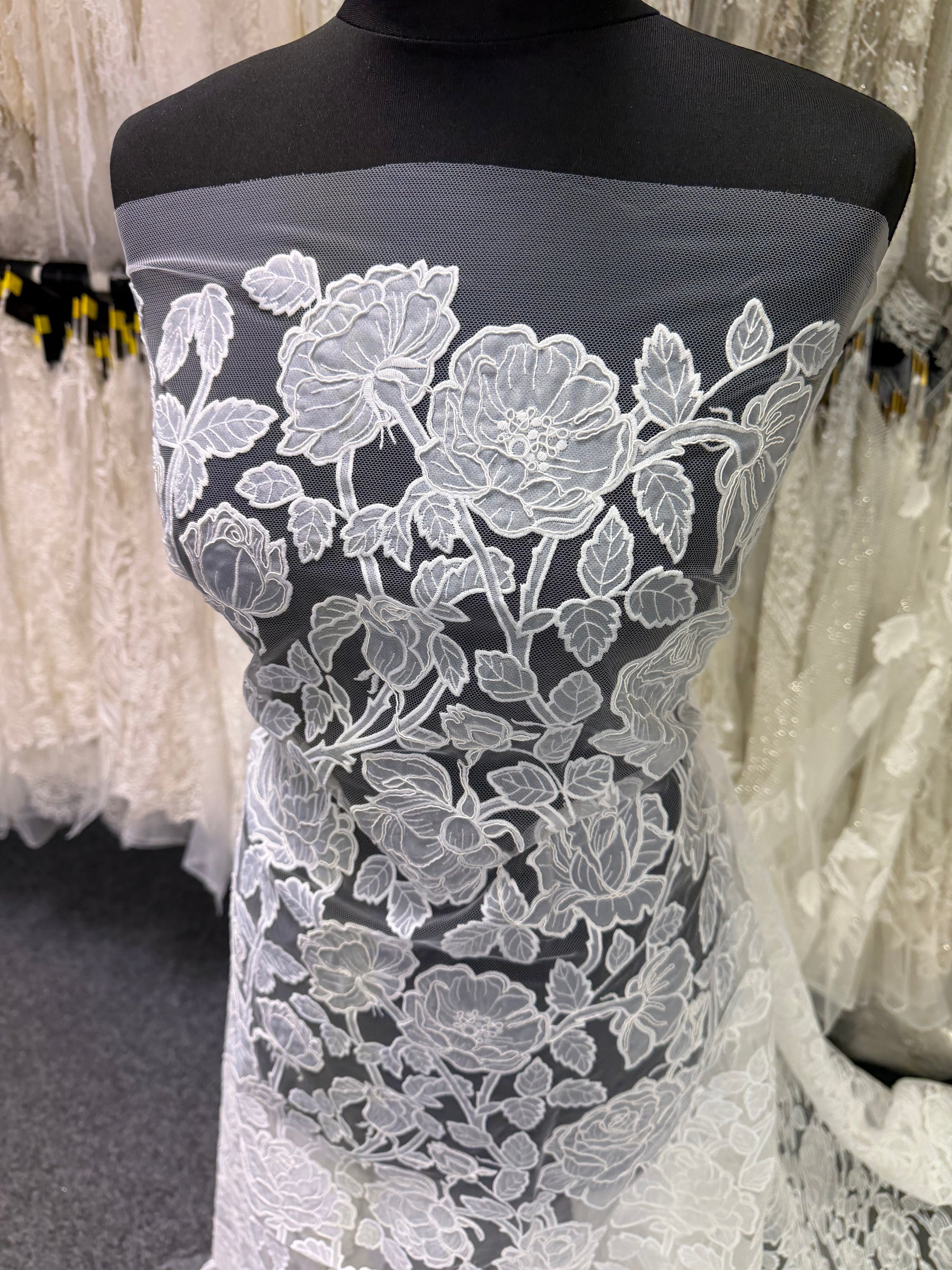 Ivory Embroidered Lace - Brave