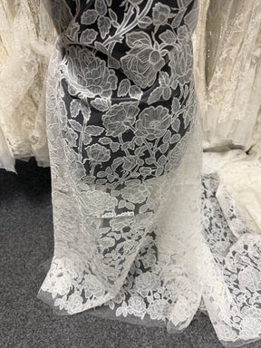Ivory Embroidered Lace - Brave