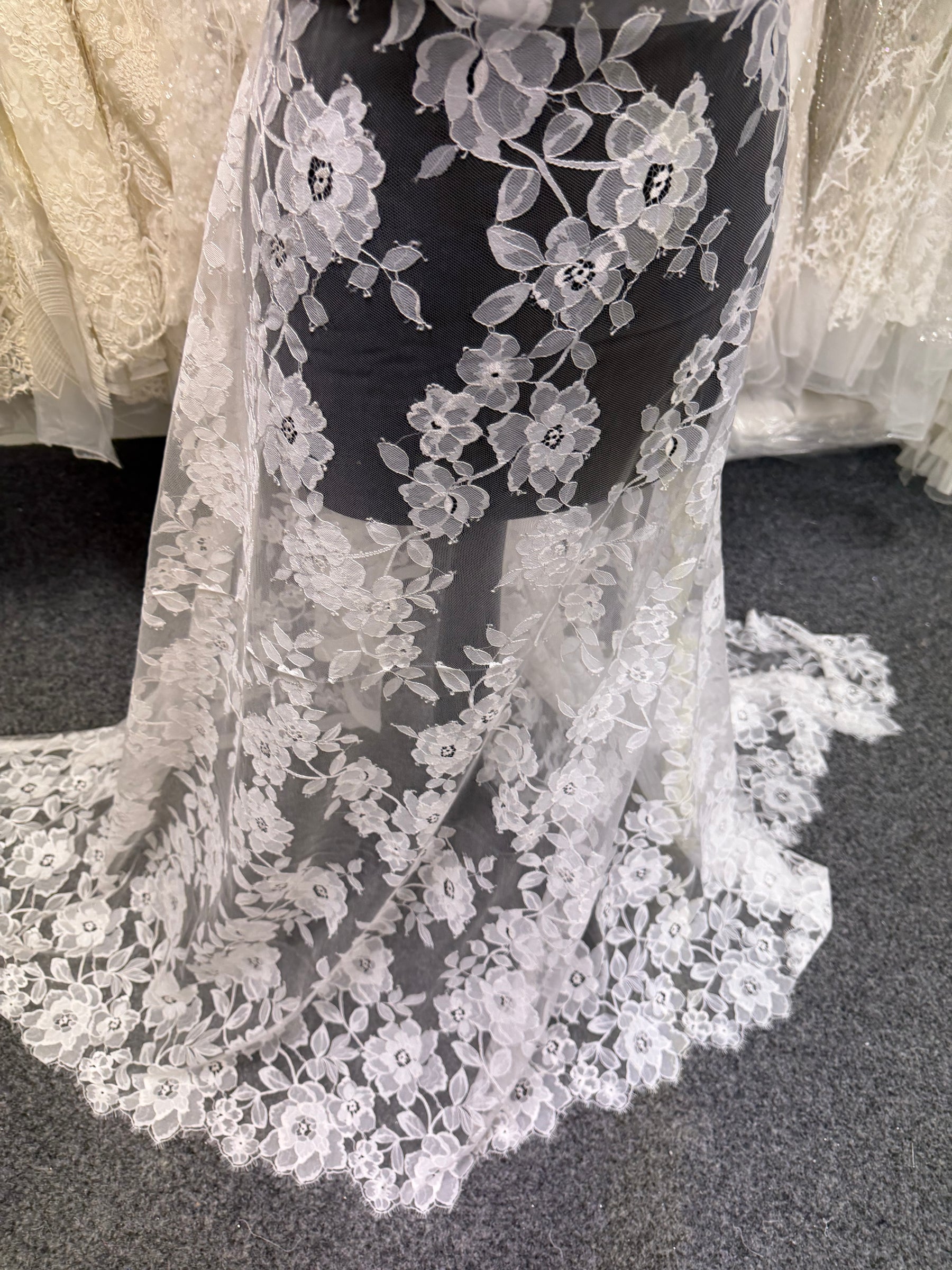 Ivory Raschel Lace - Kash
