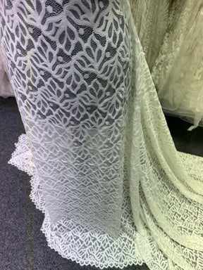 Ivory Stretch Raschel Lace - Tankara