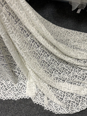Ivory Stretch Raschel Lace - Tankara