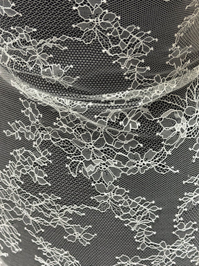 Duck Egg Blue Raschel Lace - Rome
