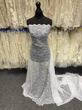 White Raschel Lace - P412
