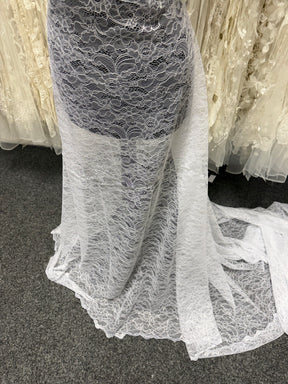 White Raschel Lace - P412