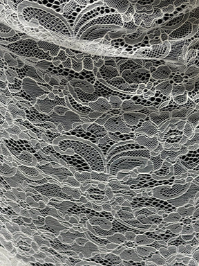 White Raschel Lace - P412
