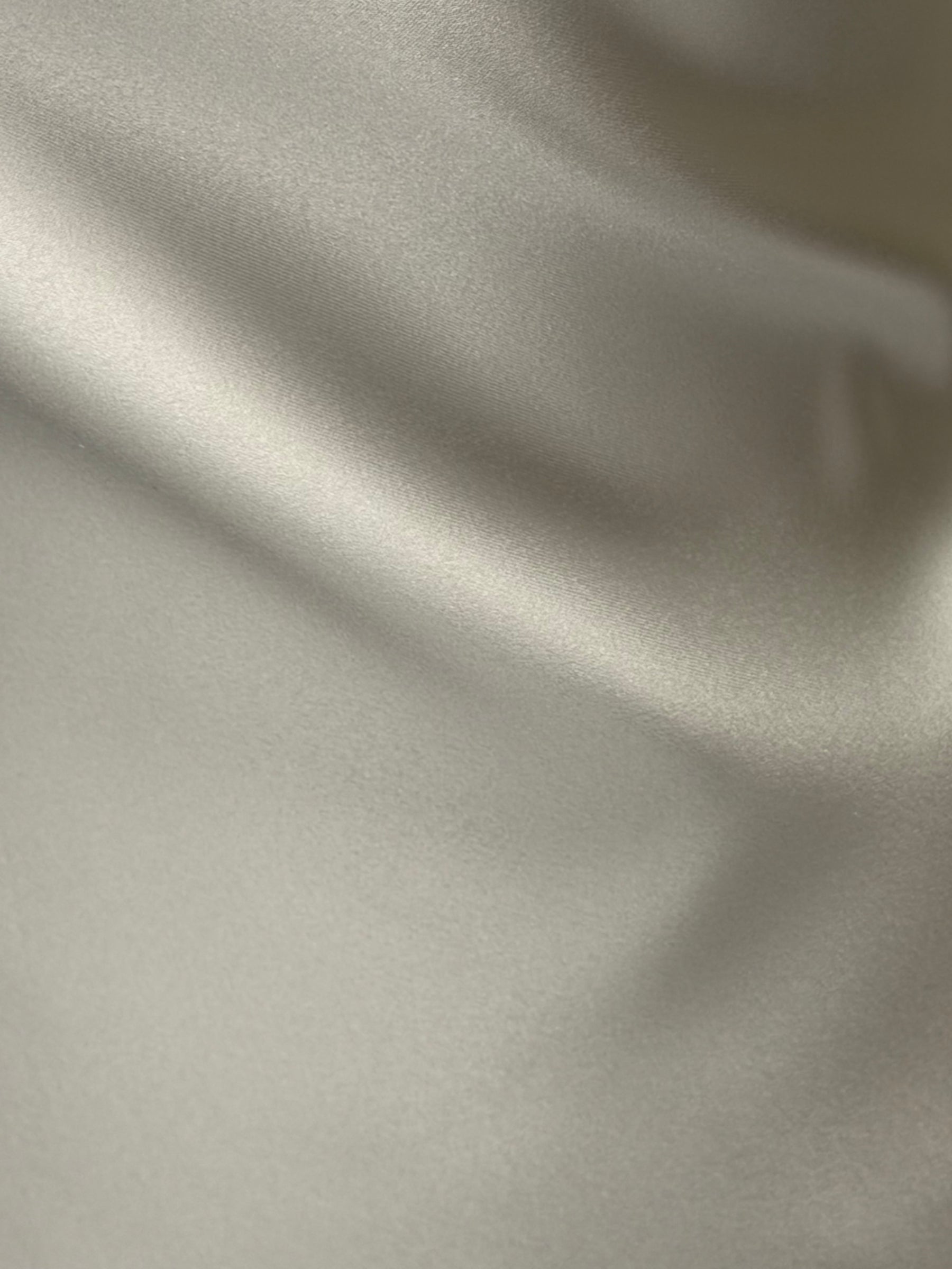 Ivory Polyester Satin - Pure