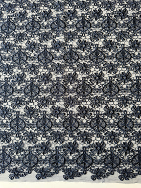 Navy Embroidered Lace - EB5010
