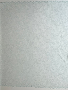 Duck Egg Blue Raschel Lace - Rome