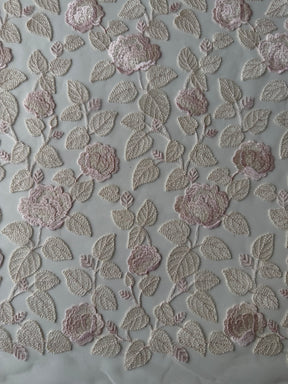 Shell Pink Embroidery Lace - EB5042