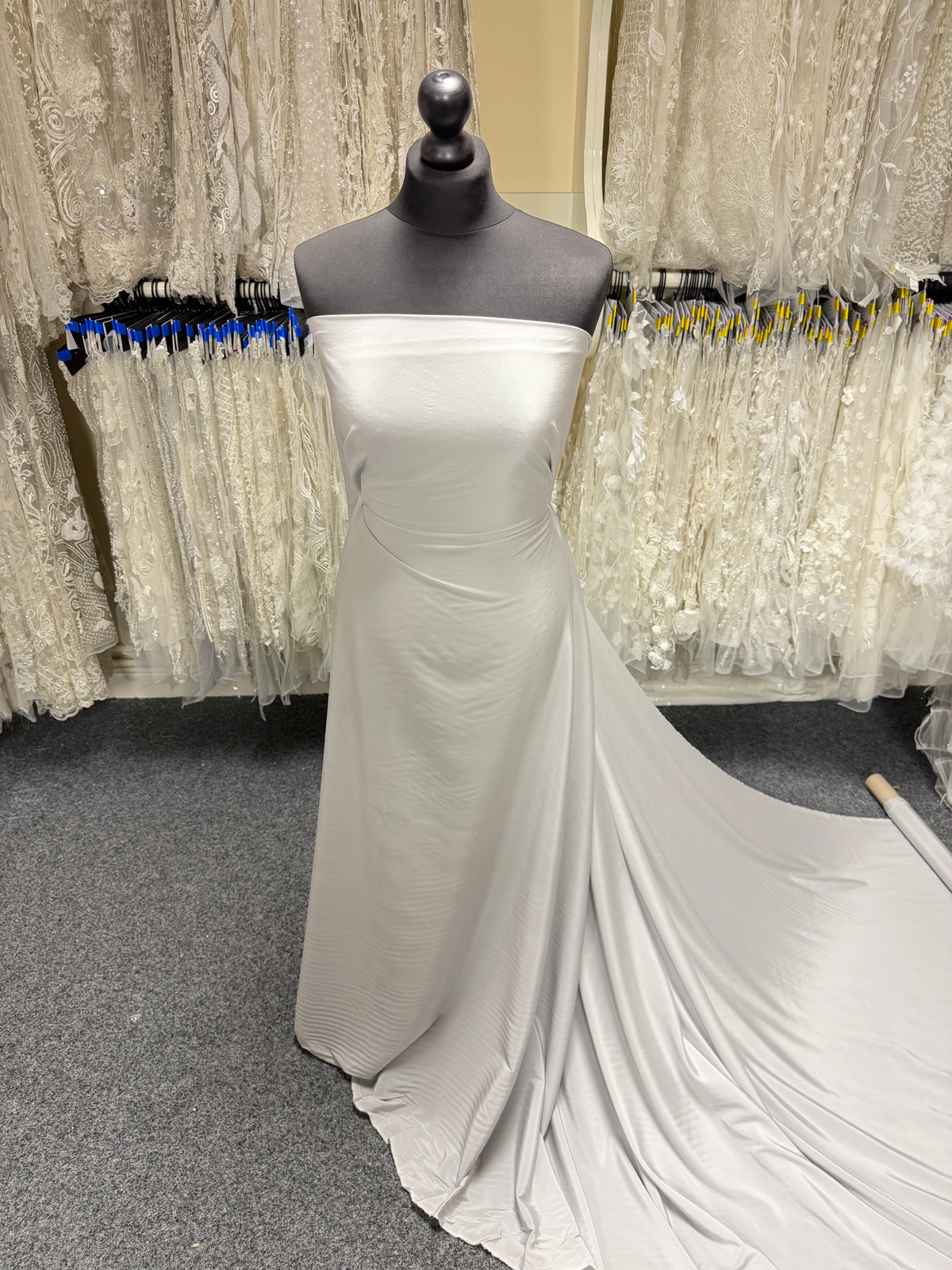 Silver Stretch Crepe de Chine - PS4003