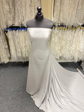 Silver Stretch Crepe de Chine - PS4003