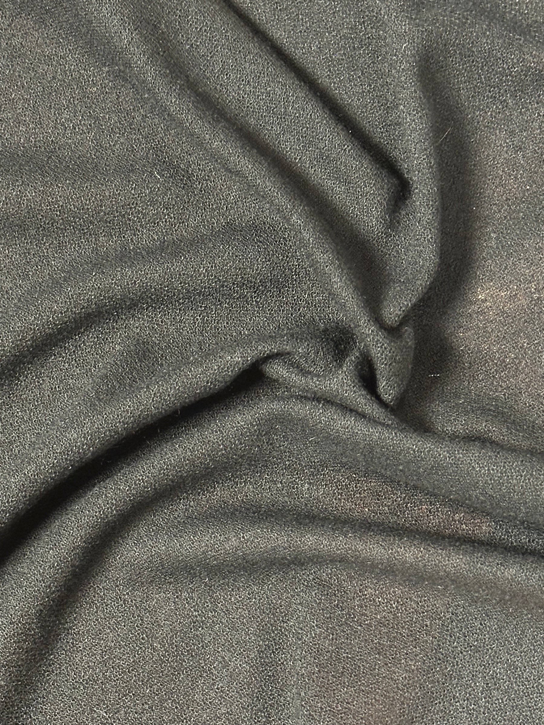 Black Knitted Crepe - Volcano