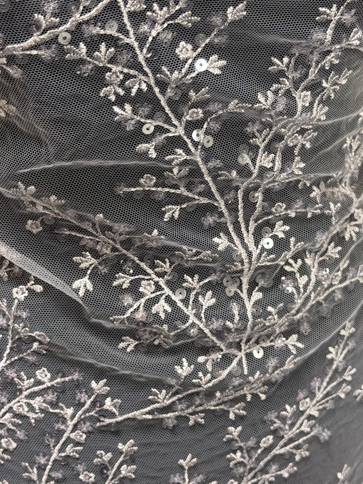 Purple Sequin Lace - EB3065