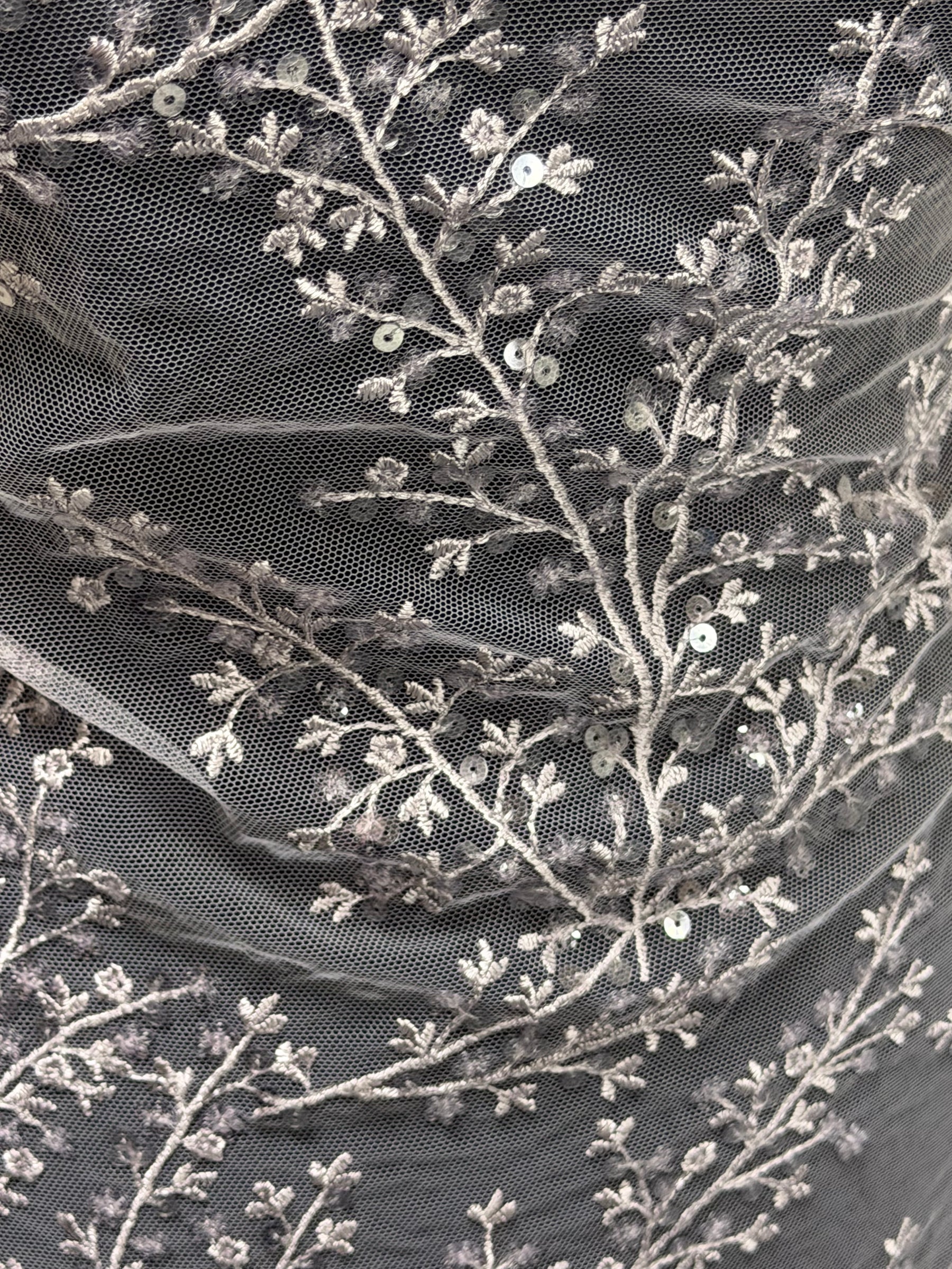 Purple Sequin Lace - EB3065