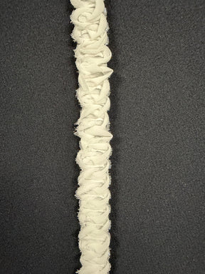 Ivory Raised Ribbon Beaded Edging - T293