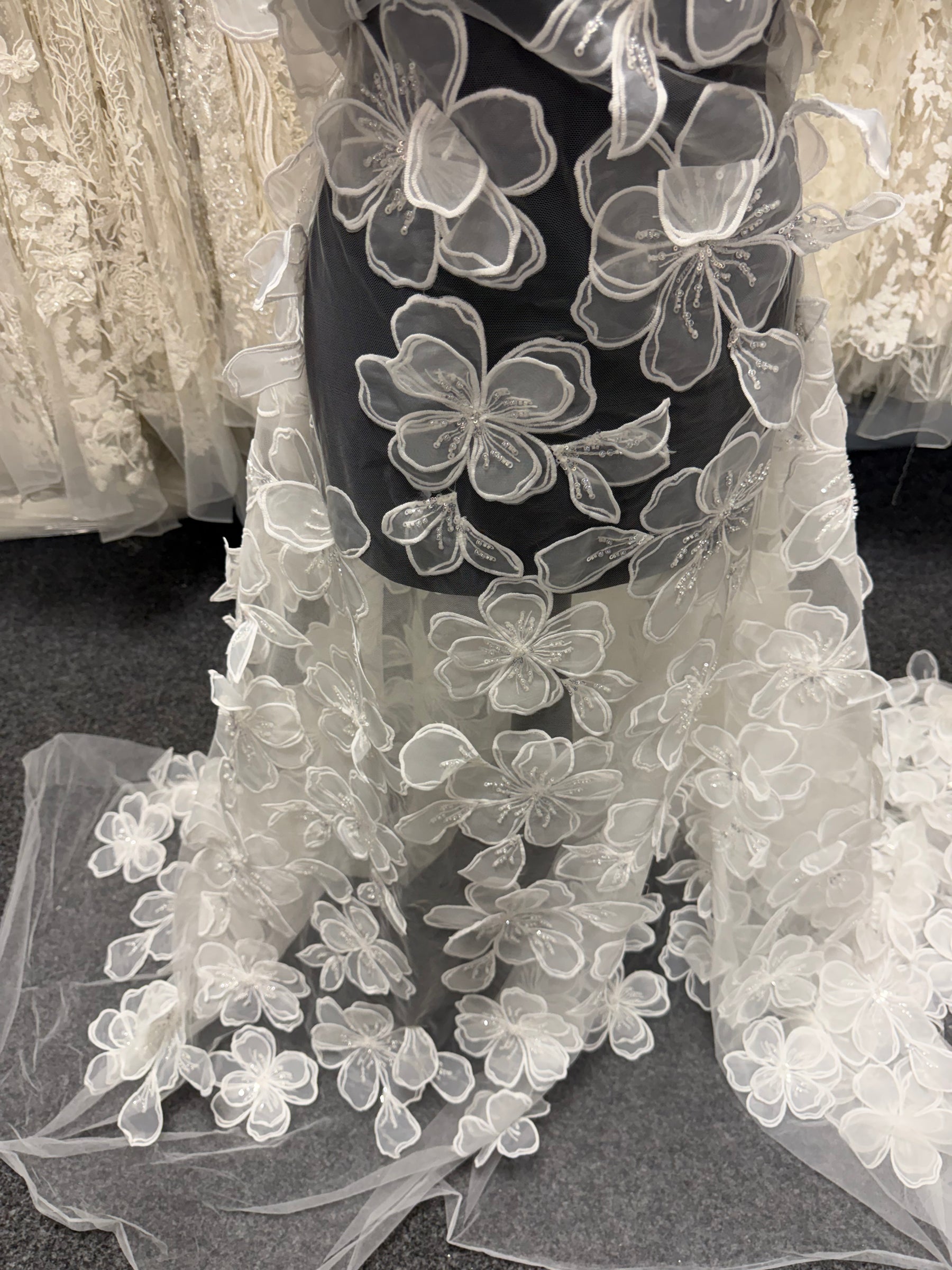Ivory 3D Lace - Mickey
