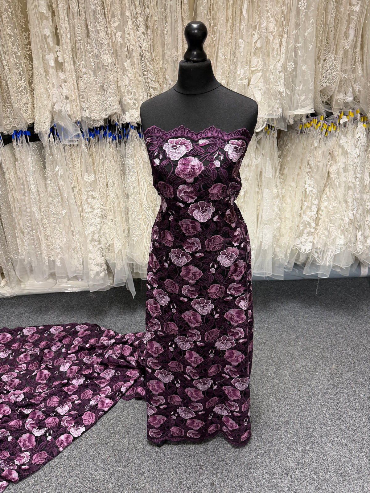 Purple Embroidery Lace - EB5024