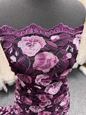 Purple Embroidery Lace - EB5024