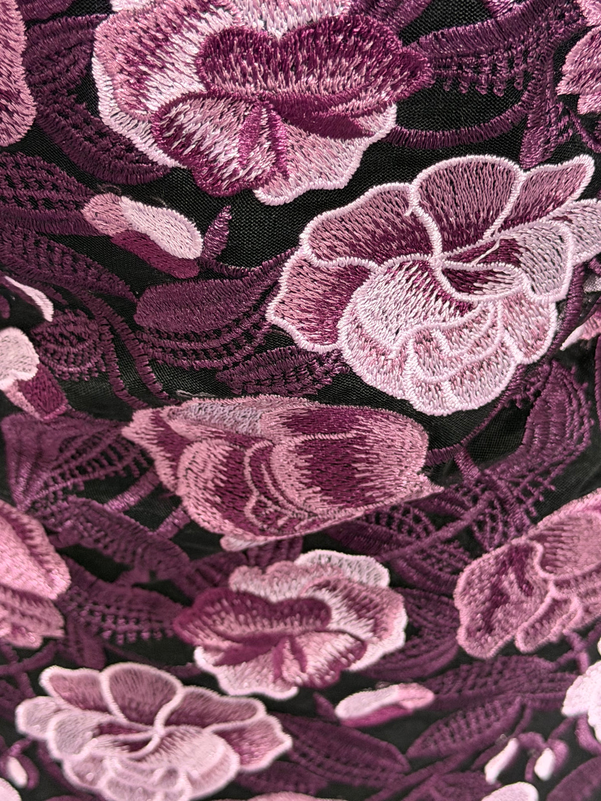 Purple Embroidery Lace - EB5024