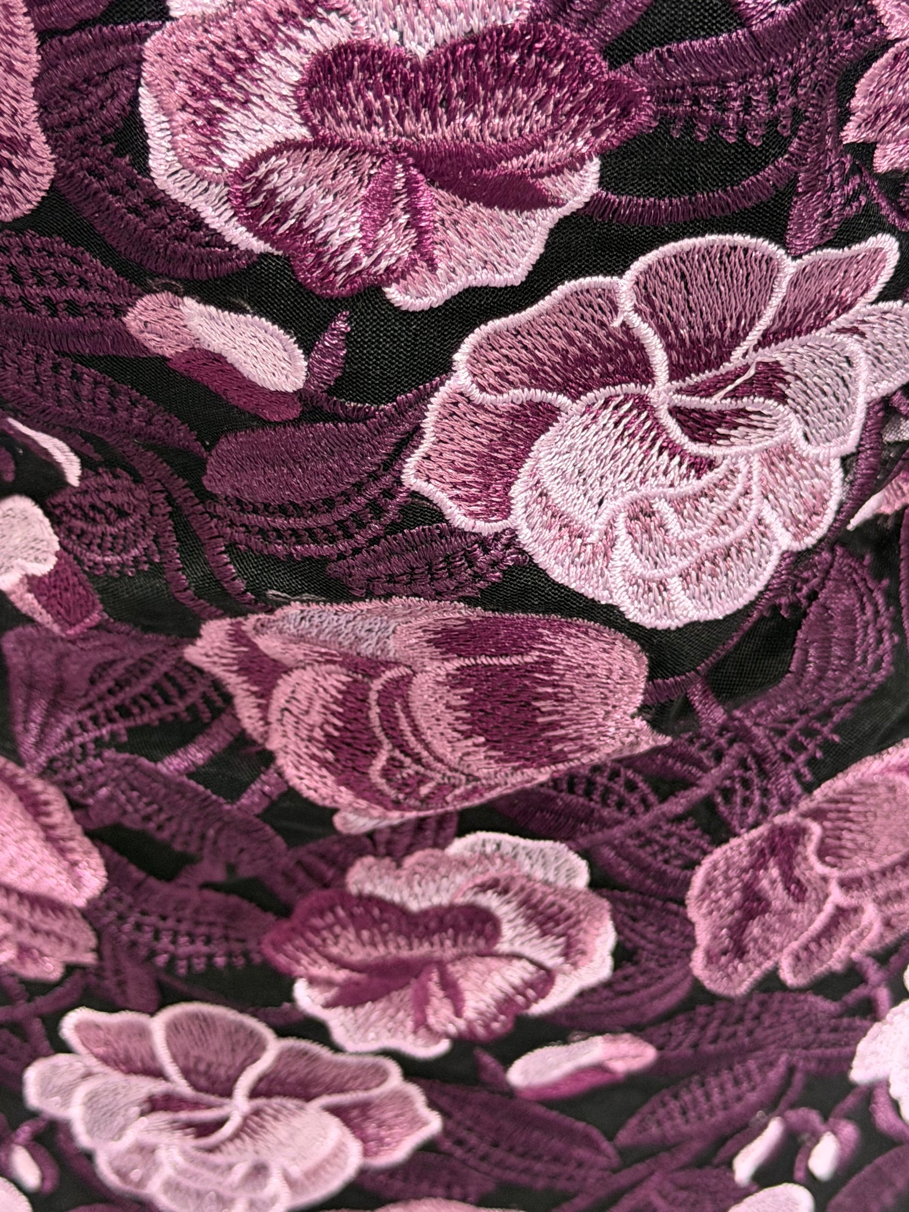 Purple Embroidery Lace - EB5024