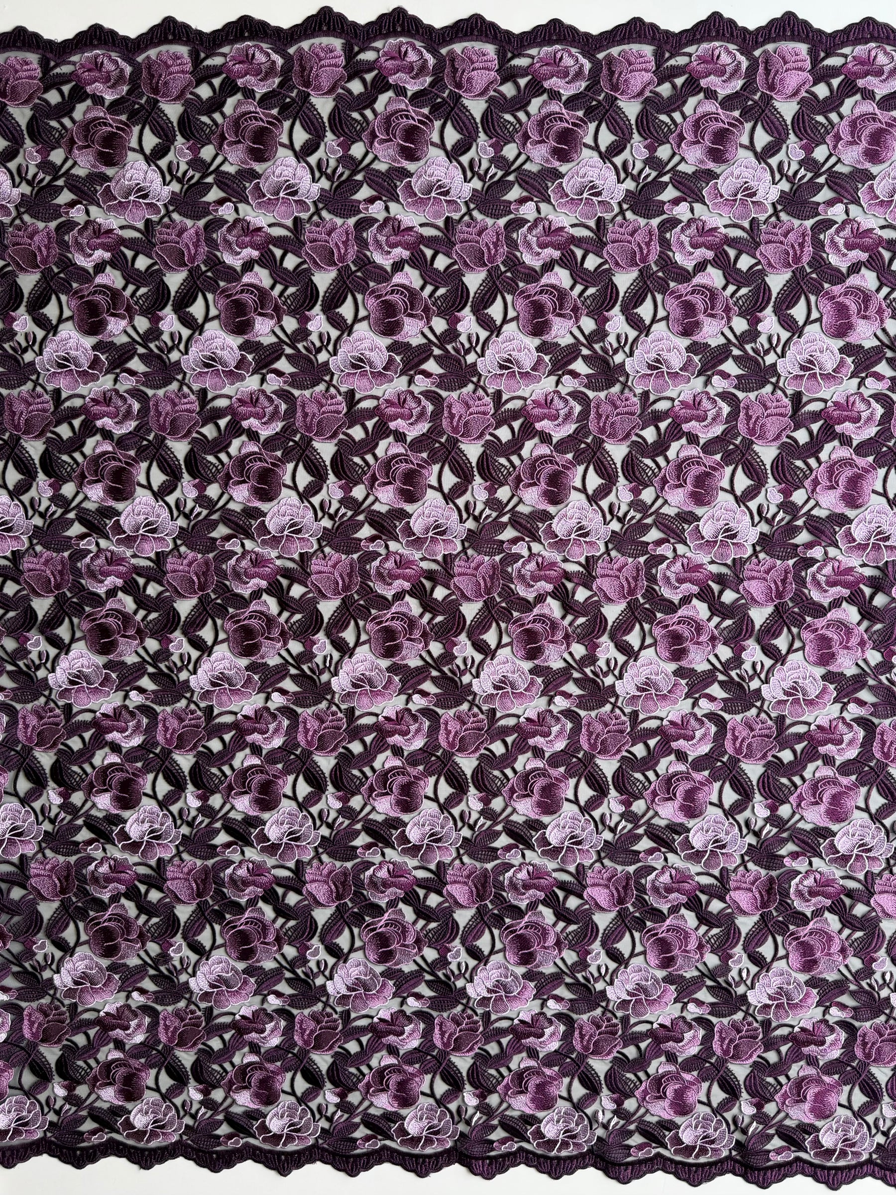 Purple Embroidery Lace - EB5024