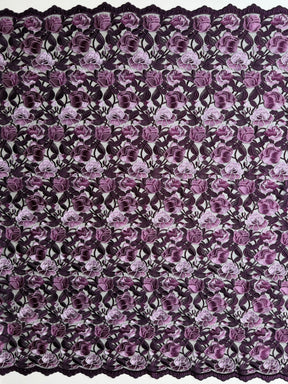 Purple Embroidery Lace - EB5024