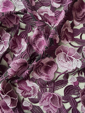 Purple Embroidery Lace - EB5024