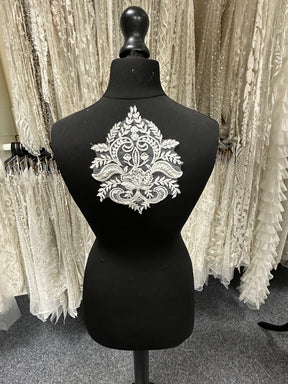Ivory Beaded Lace Applique - Anarchy