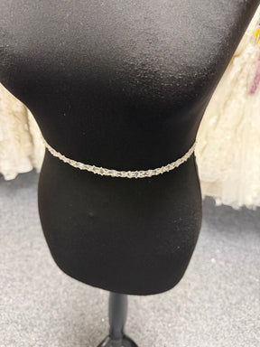 Ivory Beaded Sequin Edging - T148