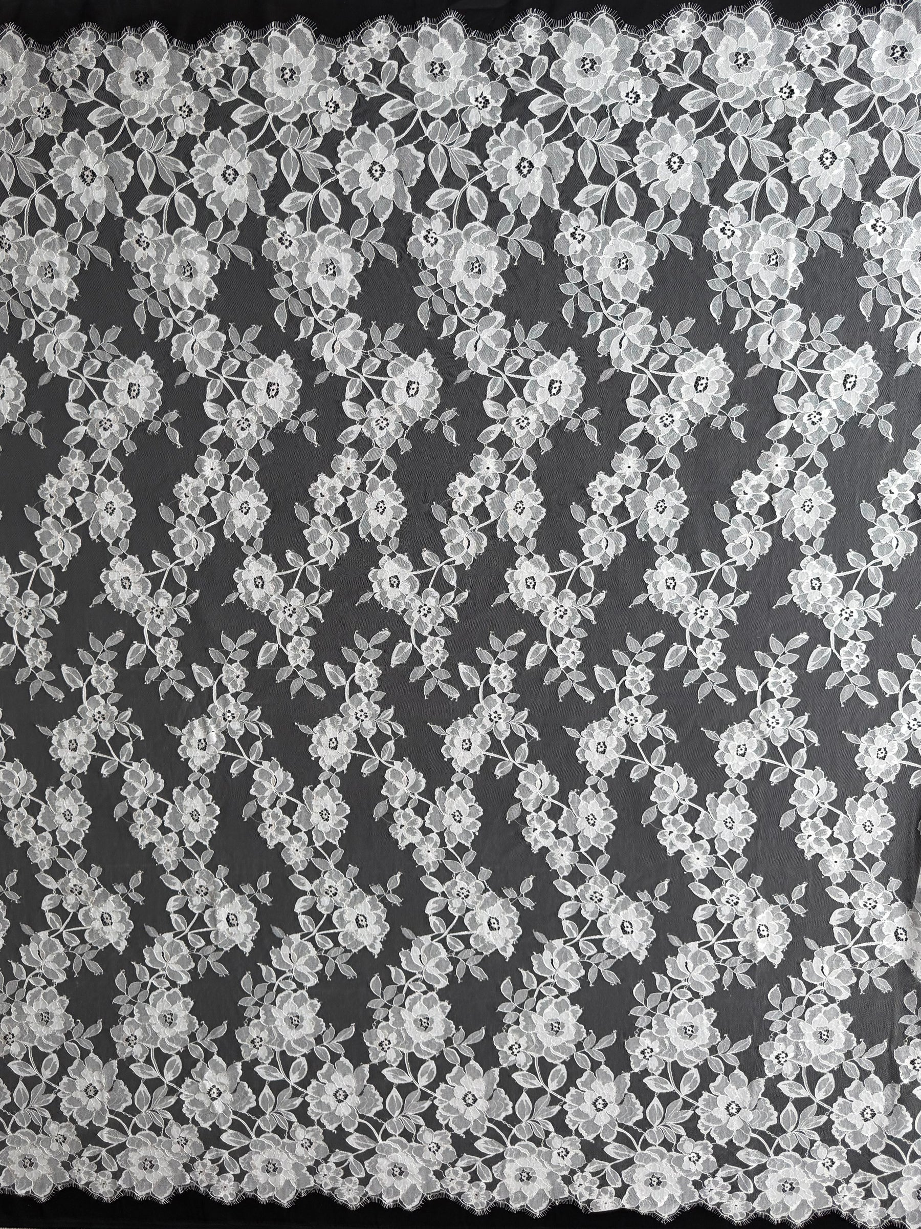 Ivory Raschel Lace - Kash