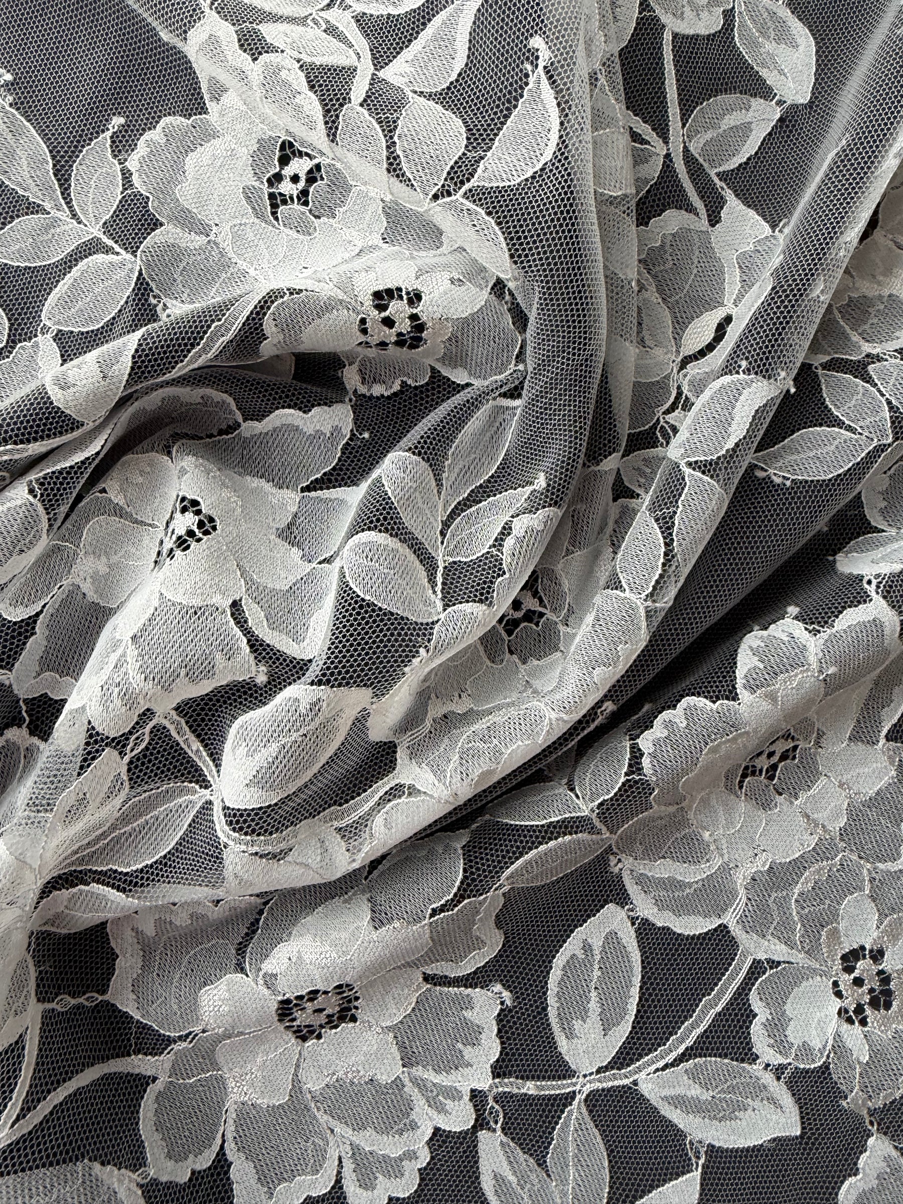 Ivory Raschel Lace - Kash