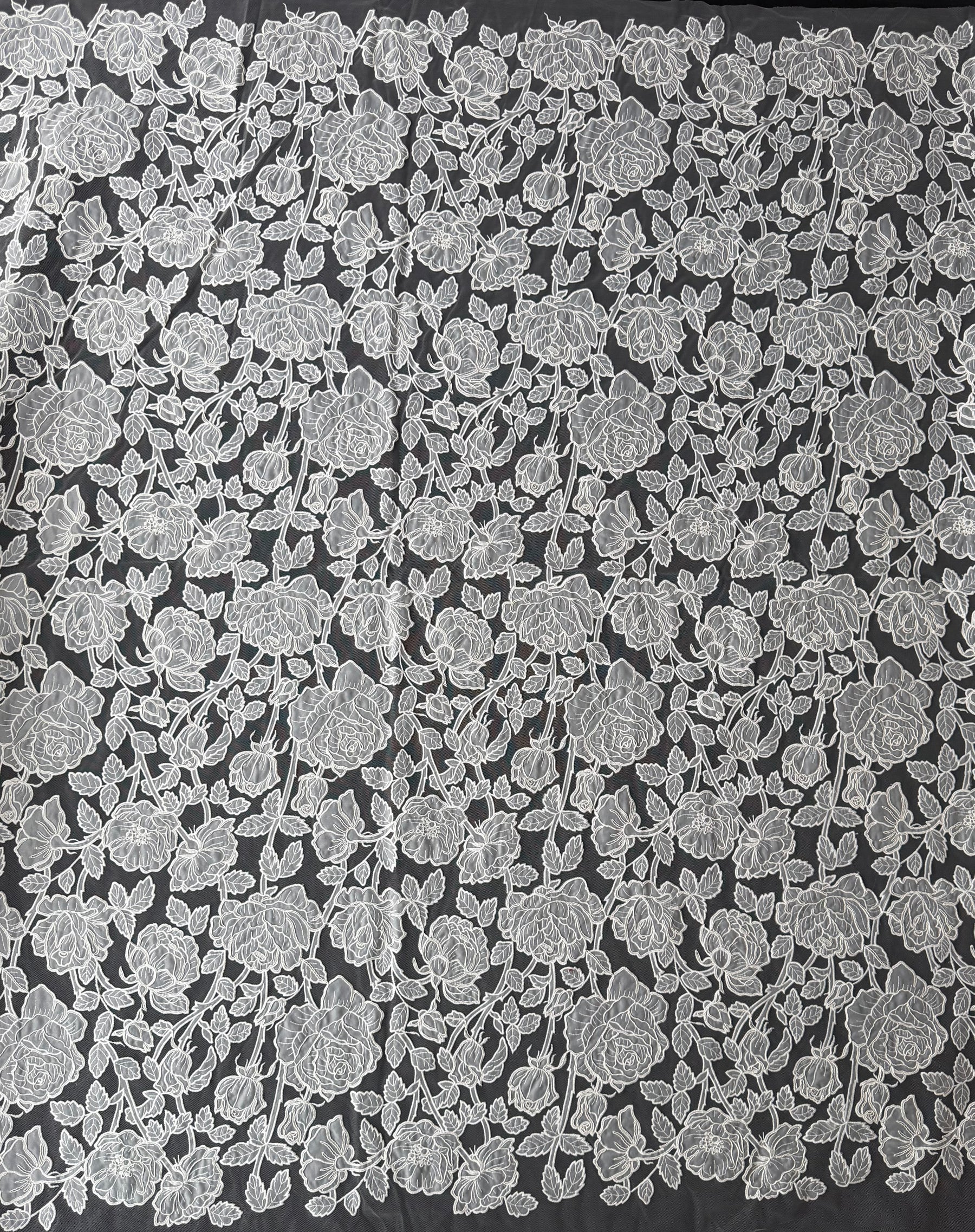 Ivory Embroidered Lace - Brave