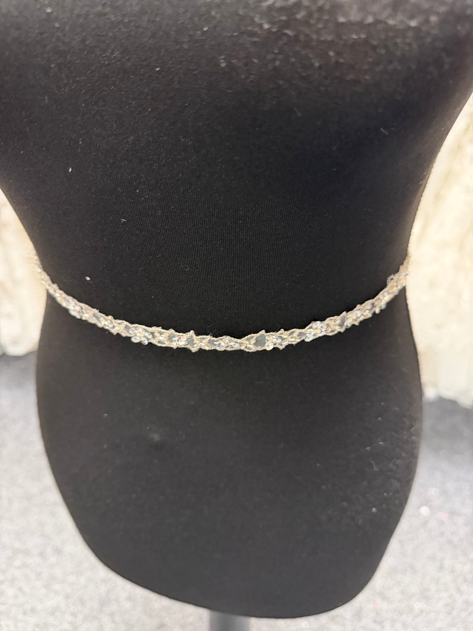 Silver Beaded Sequin Edging - T148