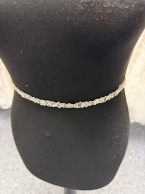 Silver Beaded Sequin Edging - T148