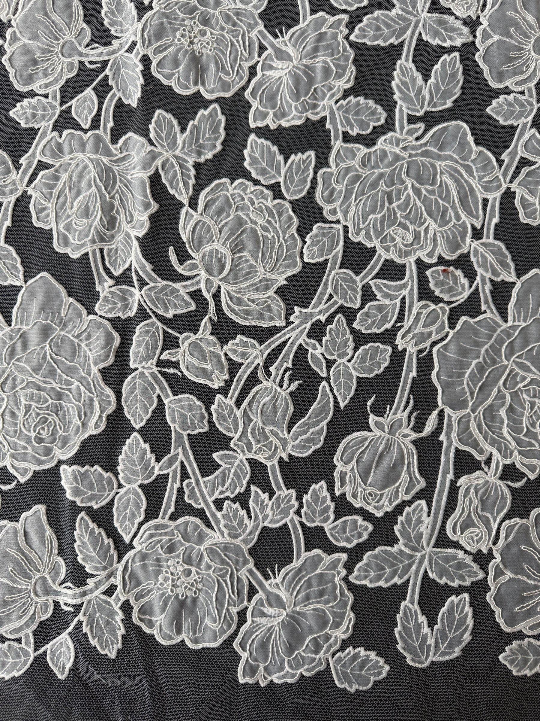 Ivory Embroidered Lace - Brave