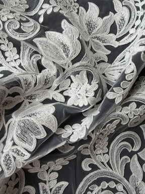 Ivory Corded Lace – Larkin