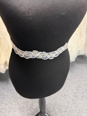 White/Silver Edging - T297