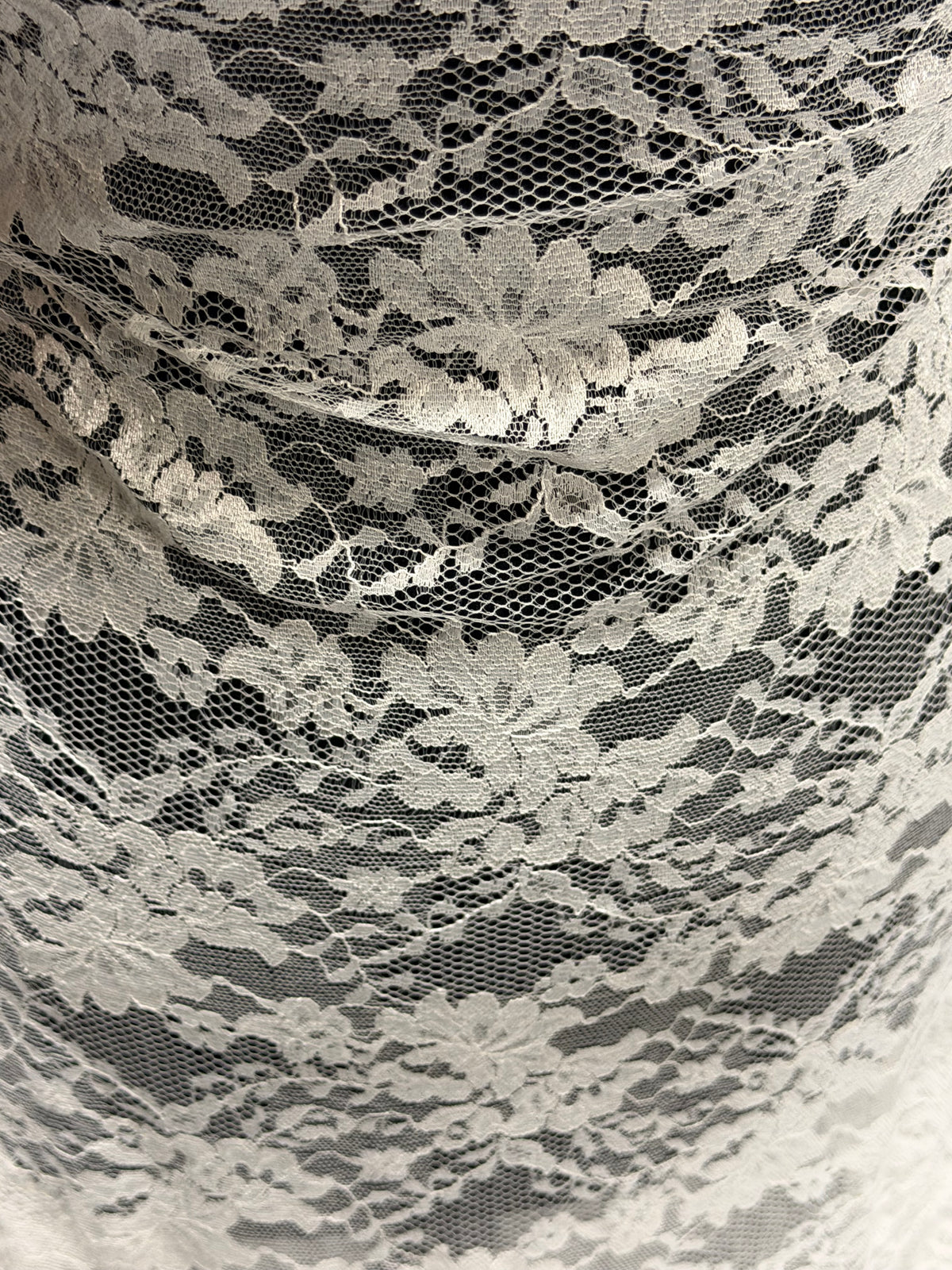 Pale Ivory Raschel Lace - P384