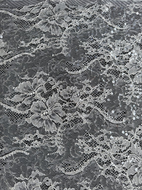 Ivory Sequin Lace - LB6003