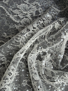 Ivory Sequin Lace - LB6003