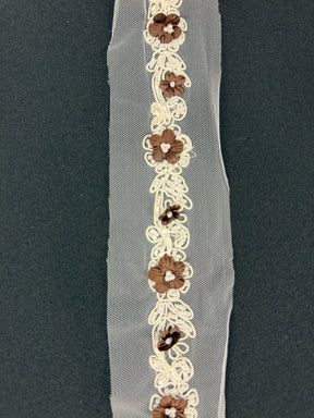Chocolate Beaded Edging - T51