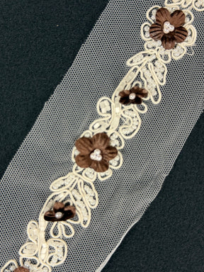 Chocolate Beaded Edging - T51