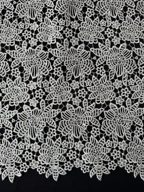 Ivory Sequin Guipure Lace - P414