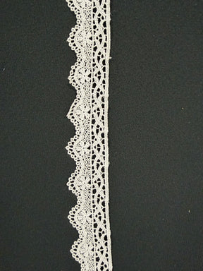 White Embroidered Edging - T19