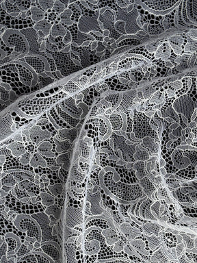 White Raschel Lace - P412
