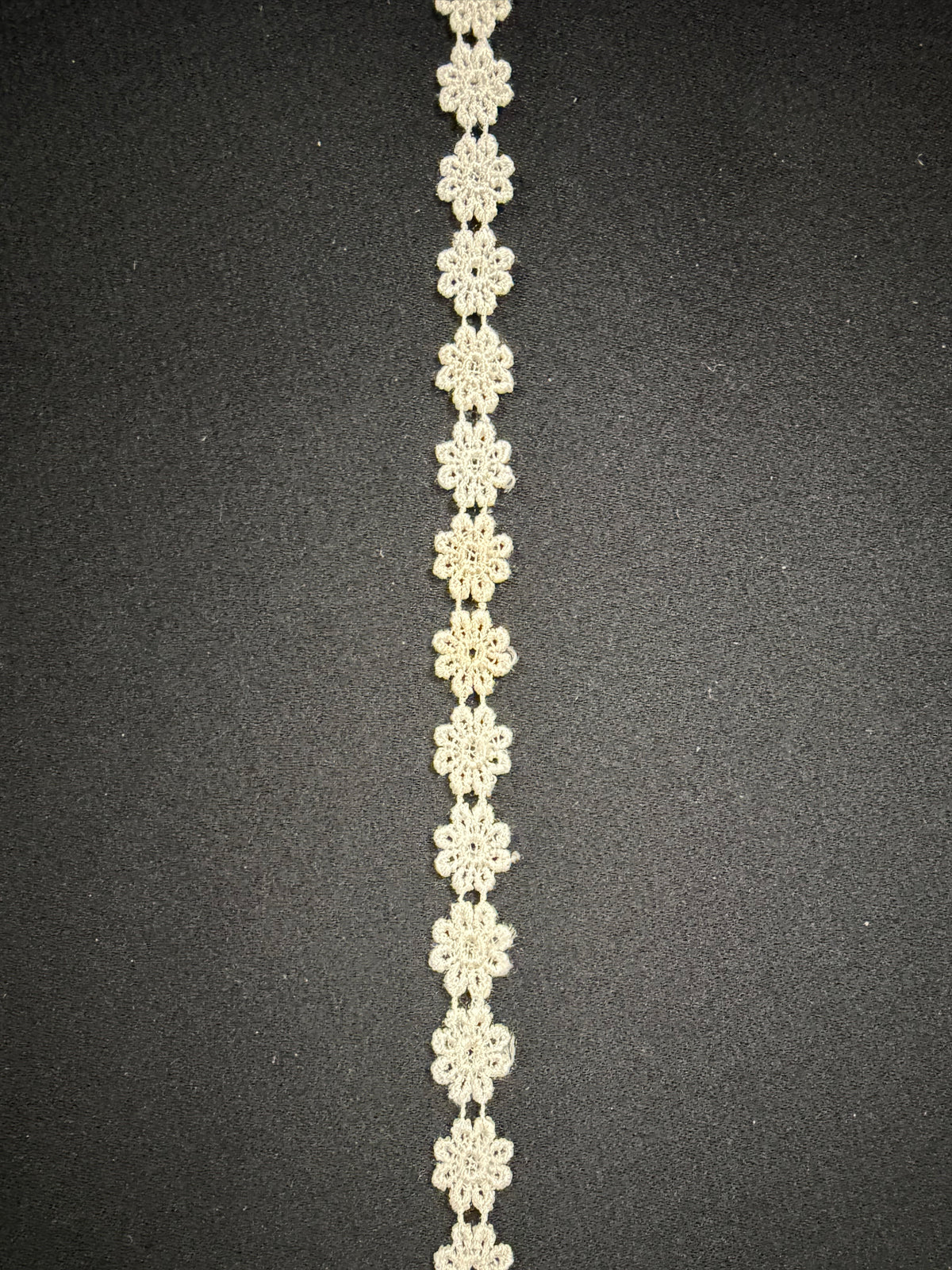 Ivory Embroidered Edging - T56