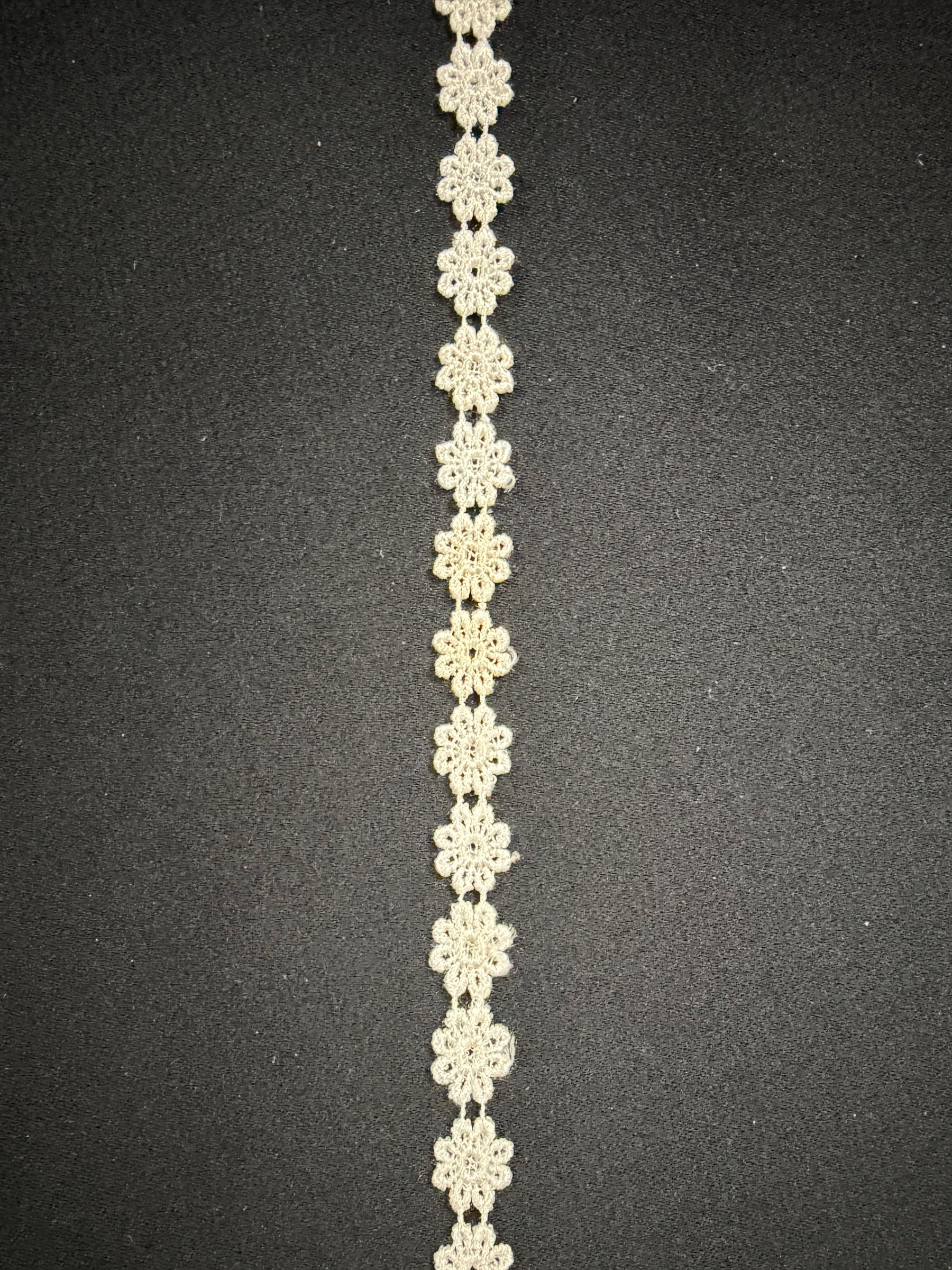 Ivory Embroidered Edging - T56