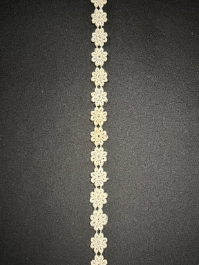 Ivory Embroidered Edging - T56