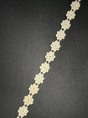 Ivory Embroidered Edging - T56